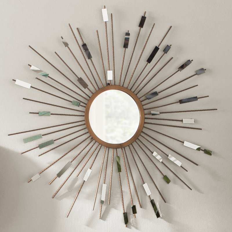 Dasiyah Metal Circle Wall Mirror