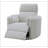 Sagen Beige Boucle Glider Recliner with Swivel