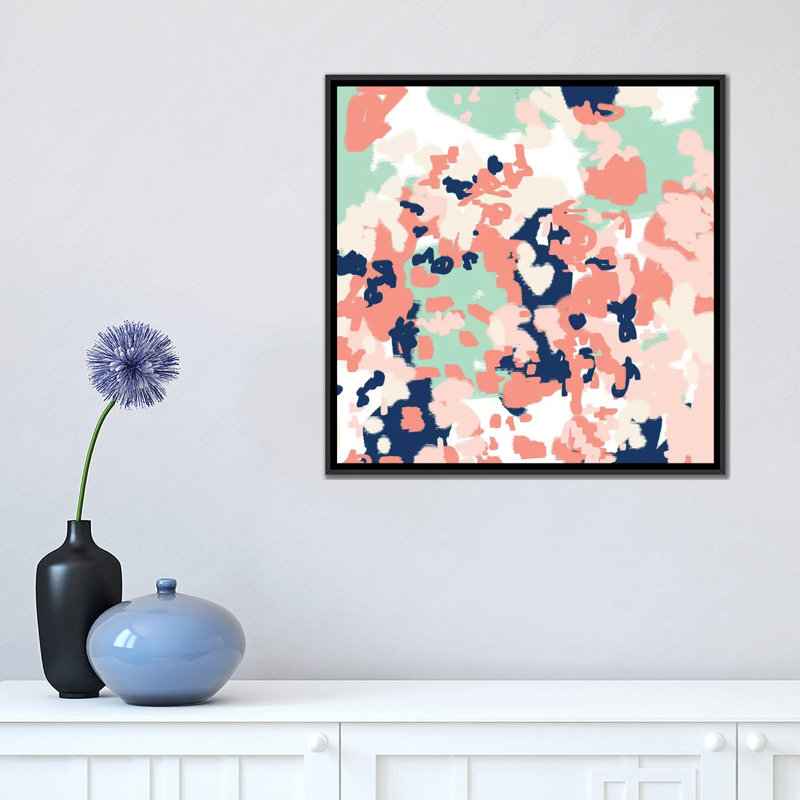 « kiela », impression sur toile, H 18 po x l 18 po x P 1,5 po, Toile avec cadre noir