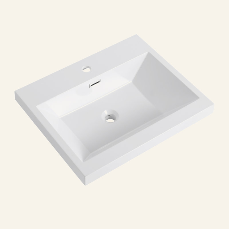 24" Bathroom  Resin Sink