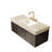 48" Muri Roma Travertine-Pattern Sintered Stone Countertop And Undermount Ceramic Basin With Three Standard Pre-Drilled Faucet Holes, No Cabinet, No Faucet And Sink Cover-200403832