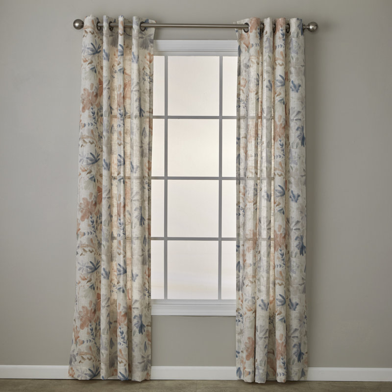 Polyester Semi Sheer Single Panel, 52" W x 63" L