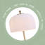 Lampe de bureau Camille moderne avec base de chargement sans fil, fer, blanc