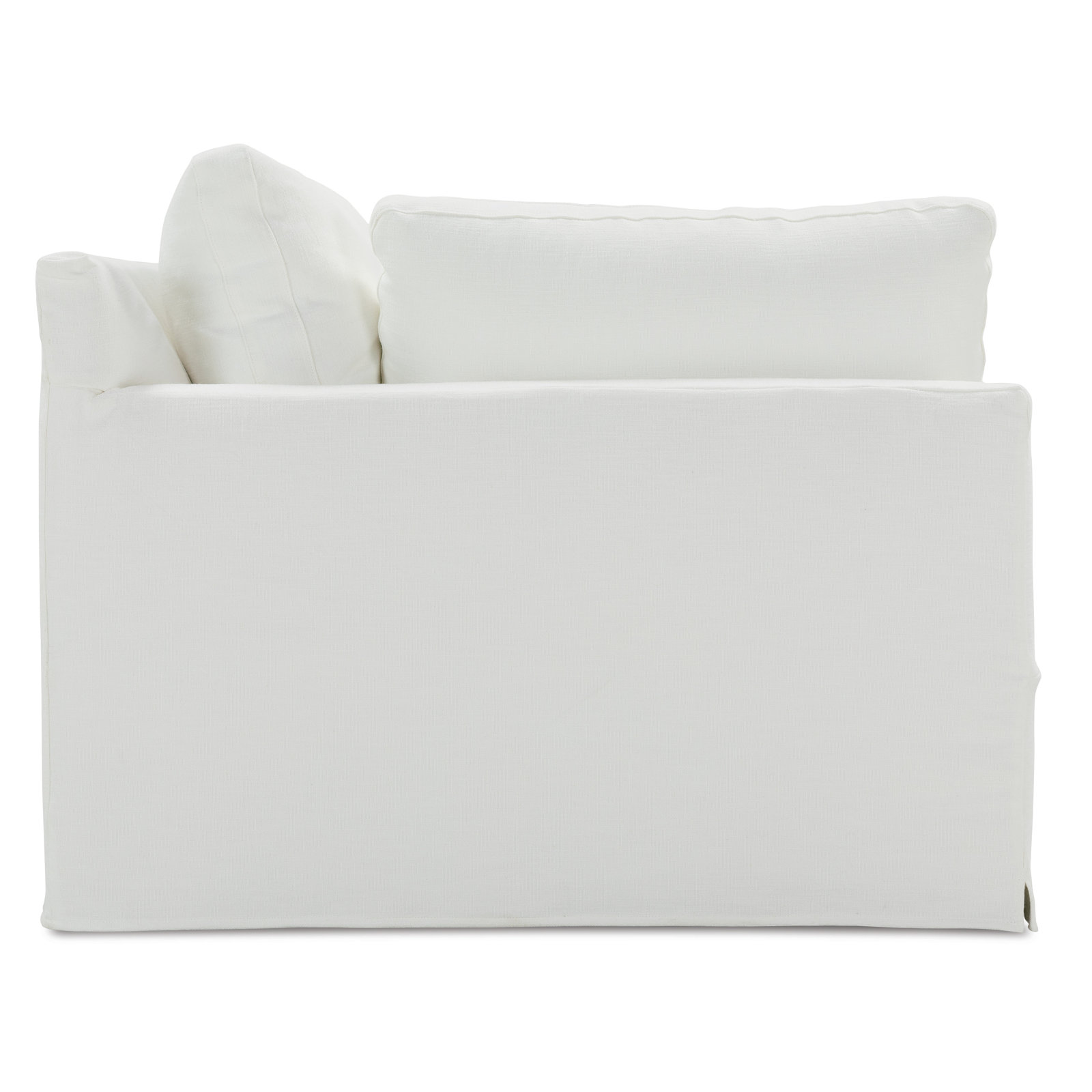 Sylvie 100" Sofa, White Polyester Blend (102CR-19), 37" H x 100" W x 44" D