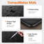 Tapis de cuisine, tapis de cuisine 2 pièces, tapis de cuisine rembourrés anti-fatigue pour plancher, tapis d'évier antidérapant, tapis de cuisine imperméable pour plancher de cuisine, 17,3 po x 30 po + 17,3 po x 47 po, noir