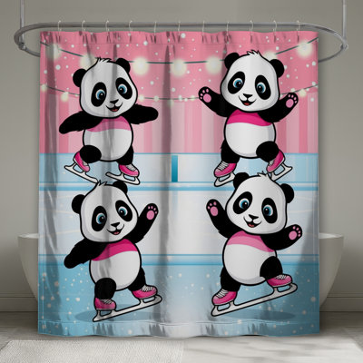 Rideau de douche Panda
