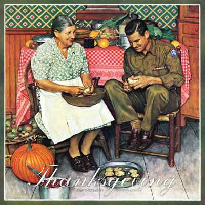 " Home For Thanksgiving " by Norman Rockwell