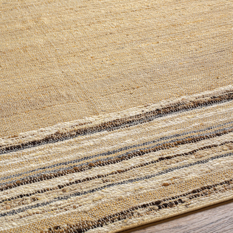 Striped Area Rug in Camel, Rectangle 2' x 3', Camel