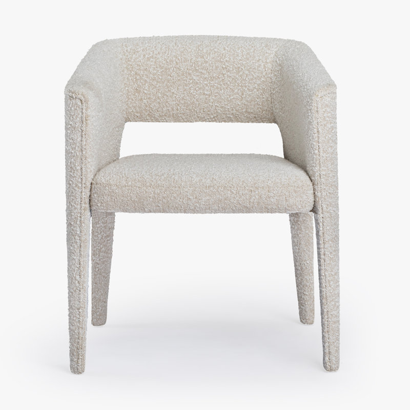 Chaise de salle à manger Darrin, Boucle blanc