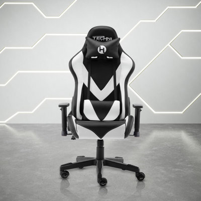 Fauteuil de jeu et de course inclinable, ergonomique et inclinable en similicuir Inbox