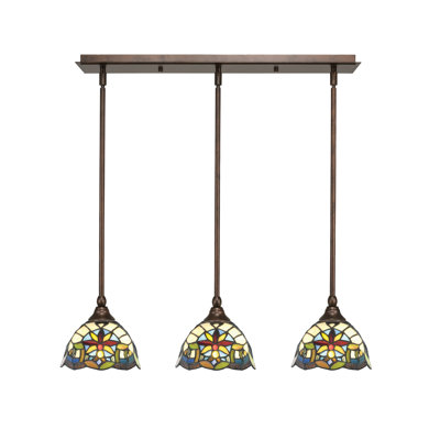 Luminaire suspendu linéaire 3 lumières 3 lumières