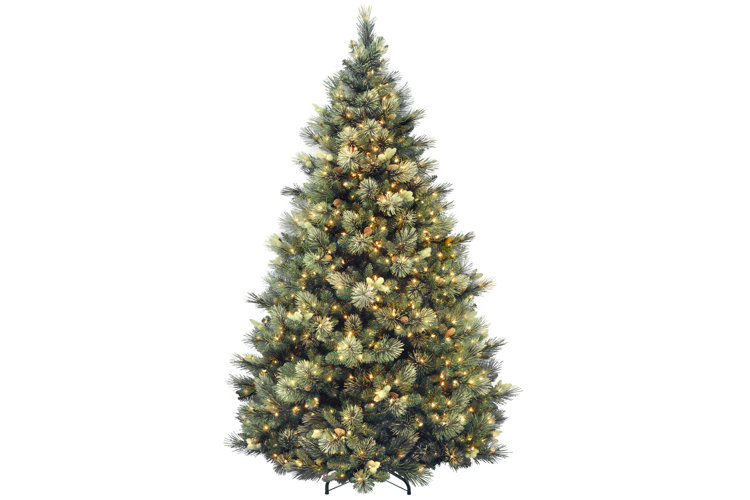 Isenhour Green Artificial Christmas Tree with Clear/White Lights