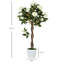 90cm Faux Rose Tree Plant in Pot-875433516