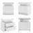 Binger 17.7'' W Unfinished Particle Board / Chipboard Nightstand-908807658