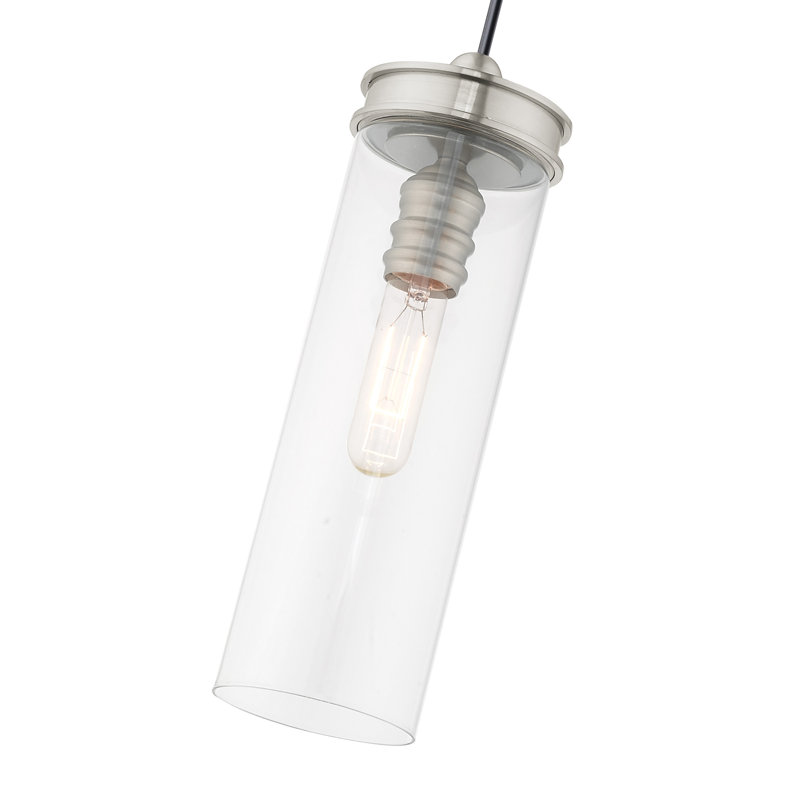 Alanys 1 - Light Pendant, Brushed Nickel, Clear