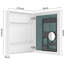 Armoire de salle de bain à miroir biseauté 24 po x 30 po - ouverture à droite, espace de rangement spacieux, bois d'ingénierie massif, charnières à fermeture silencieuse, rebords à pharmacie blancs l 24 po x H 30 po, rangement spacieux, fabrication en bois,