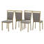 Chaise d'appoint rembourrée grise Mizell