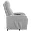 Fauteuil inclinable gris capitonné-724317926