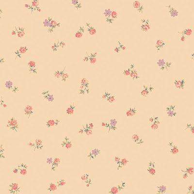 Papier peint avec boutons de roses menaçantes 32,7 pi x 20,5 po Menas
