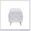 Banc avec repose-pieds capitonné, repose-pieds en velours