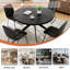 Ensemble 5 pièces de 4 chaises et table de salle à manger ronde Morden-673687650