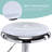 Juddson Adjustable Bar Stools Set of 2, Swivel Round Metal Airlift Barstools, Backless Counter Height Bar Chairs for Kitchen Dining Room Pub Cafe-593795849-593795848