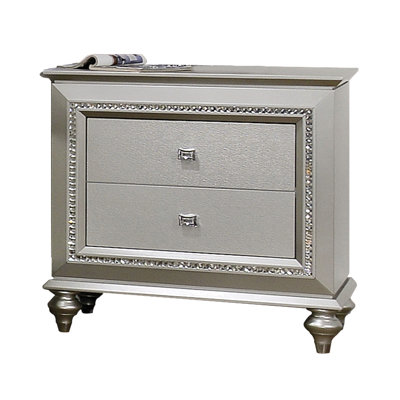 Kaitlyn Metallic Nightstand