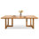 Burlywood Rectangular Solid Wood Dining Table