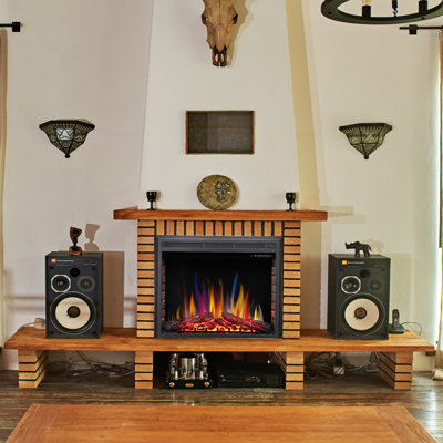 Elyas Recessed Electric Fireplace Insert