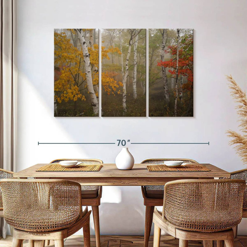 Alvord Autumn Birch Forest, H 36 po x l 57 po