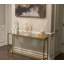 Console en verre avec miroir