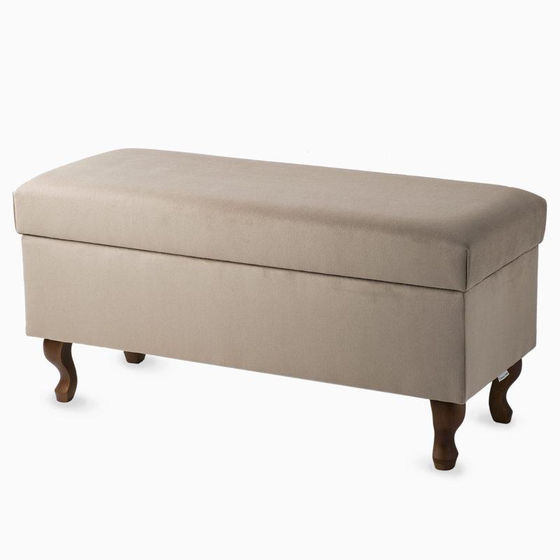 Regnier Polyester Upholstered Storage Bench, H47 x W100 x D30cm