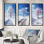 «Snowy Tree Elegance», 3 pièces sur toile-908806659-908806660