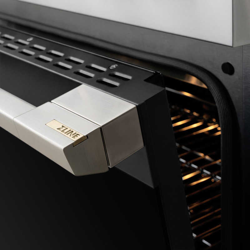 ZLINE 24 in. Marino Induction Range with 3 Element Cooktop and Electric Oven with Black Matte Door