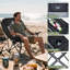 Fauteuil de camping berçant surdimensionné pour adultes, fauteuil inclinable rembourré robuste de 400 lb avec poche latérale-394930435