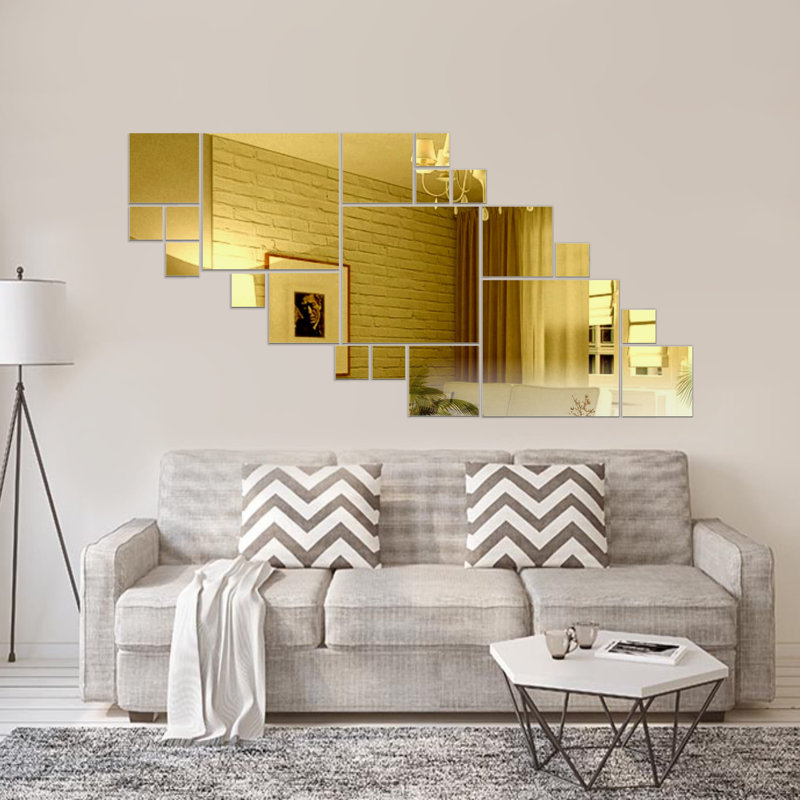 Alesa Wall Mirror, Gold