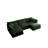 U-Shaped Sectional Sofa W/Reversible Footrest-684994473-684994476-684994479