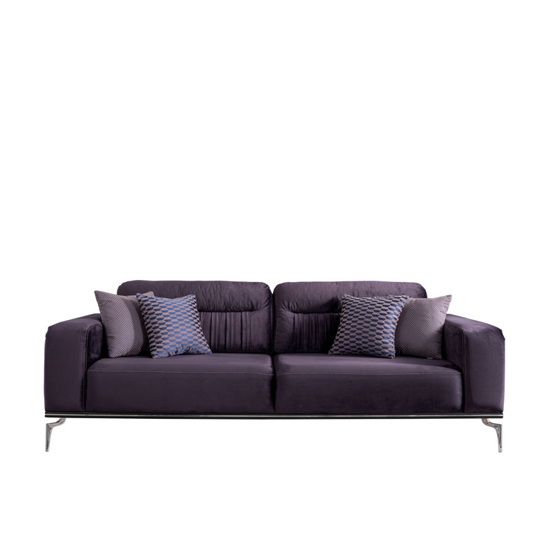 Canapé New Phinehas, Velours gris foncé