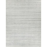Rossini Striped Area Rug in Silver/Ivory