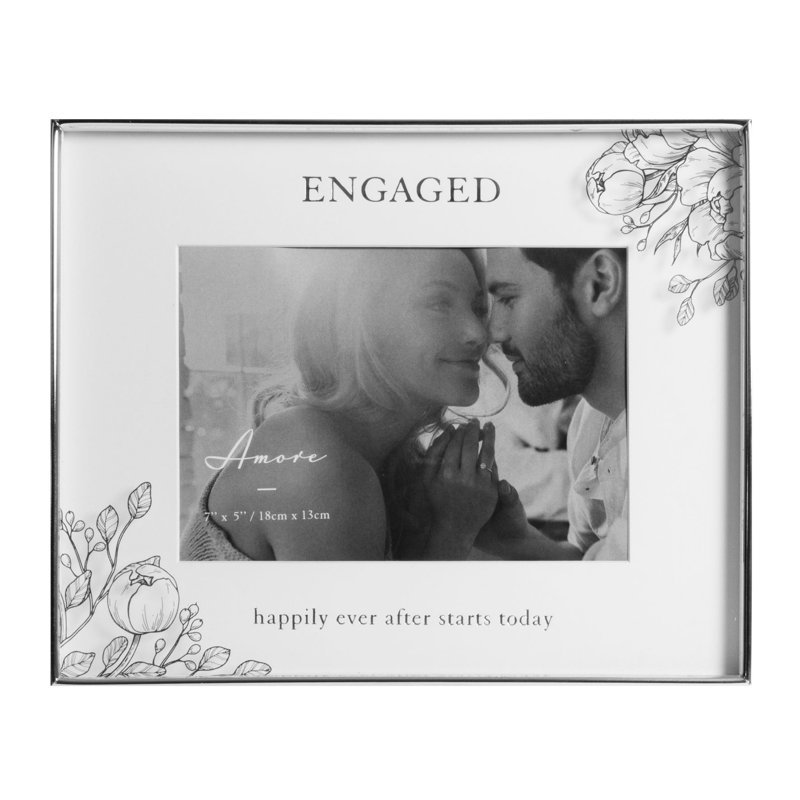 Tayfun Silver Metal Embossed Picture Frame