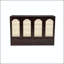 Grand lit escamotable - Armoire lit en bois de pin avec centrale électrique et panneau en rotin-1742849102