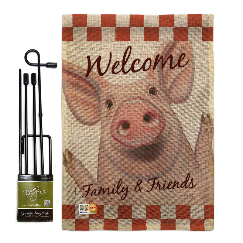 Double Sided 18.5'' H x 13'' W Polyester Animal Garden Flag