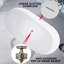 Baignoire de trempage autoportante en acrylique 59 po. X 30 po.-91896006
