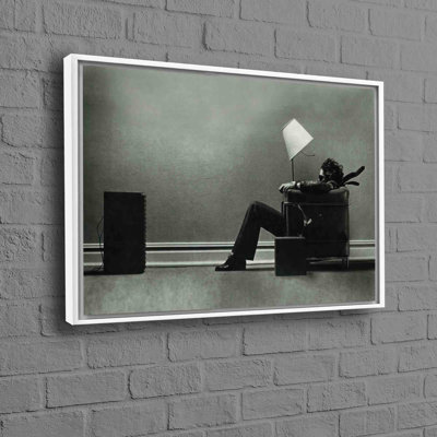 Large Steve Steigman Framed Art On Canvas With Trendy Modern Style Ideal For Wedding Decorations And Wall Accents