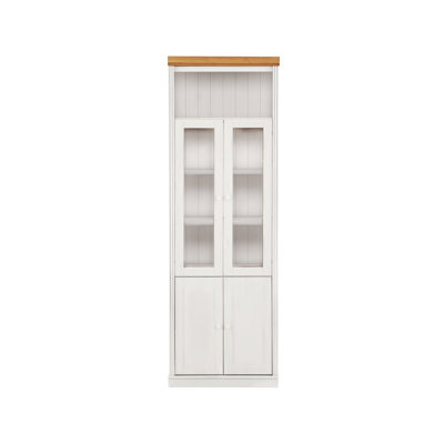 Demetricia 223cm H x 74cm W Library Bookcase