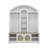 72"H Multi-Functional Wardrobe with Shoe Racks, Hooks & Clothes Hanger, Modern Entryway Storage, White-450587737