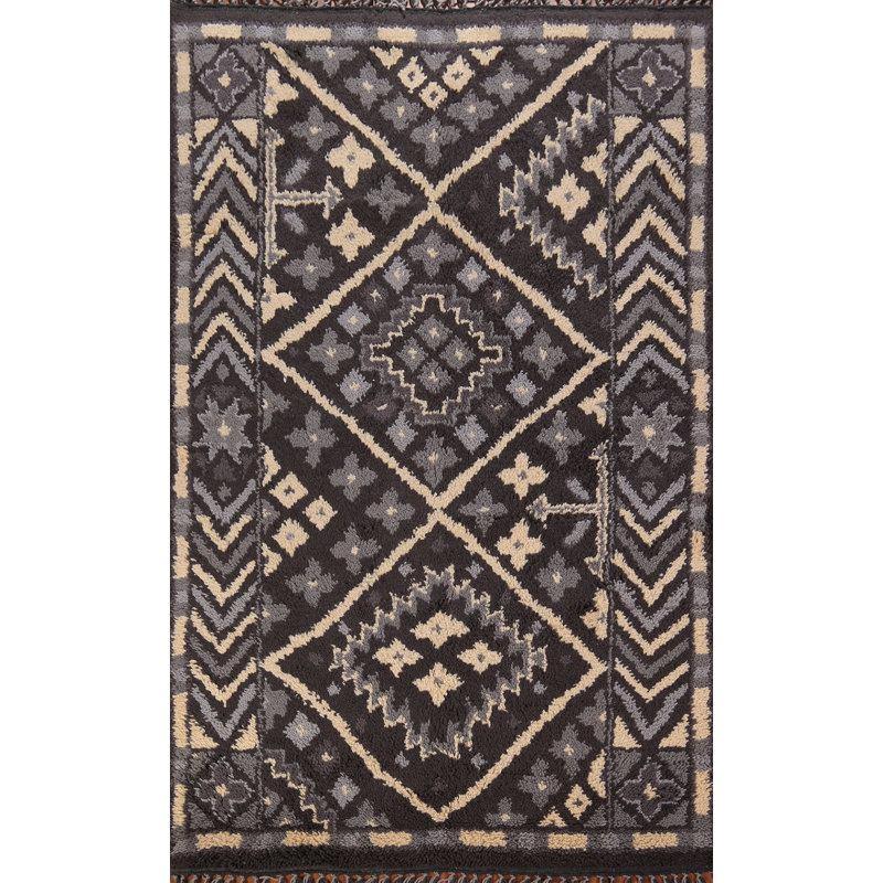 Tapis oriental géométrique marocain 5 x 8