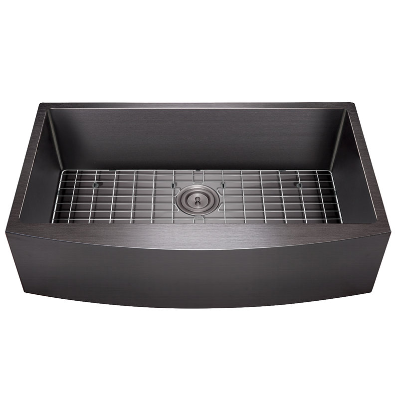 Évier de cuisine à cuve simple en acier inoxydable 33 po x 20 po Farmhouse