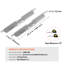 Wheel Alignment Tool,Toe Alignment Toe Plates, Stainless Steel Wheel Alignment Tool Plate, Toe Angle Accurate Measurement, Includes 2 Measuring Tapes & Conversion Chart