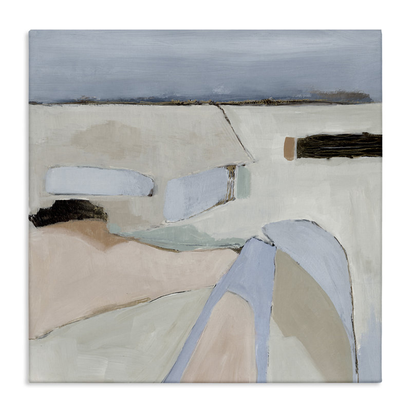  «Organic Neutral Landscape», art mural sur toile par Jacob Q, H 17 po x l 17 po